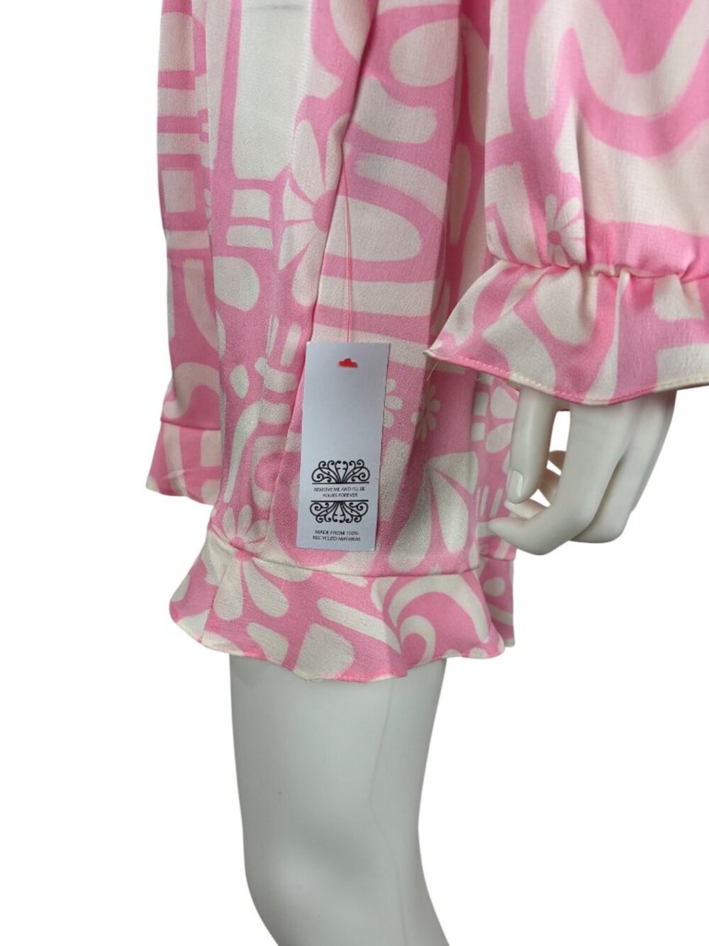 Never Fully Dressed Pink Dallas Playsuit Womens US 8 Retro Floral Print Ruffle - Picture 8 of 13